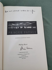 PRAGUE FATALE: PHILIP KERR: FIRST/SIGNED: HB: ARC: G