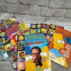 Vtg 90s Lot Of 9 Simpsons Magazines Matt Groening Bart Homer Maggie Marge Lisa