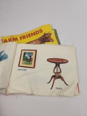 Lot Of 2 Vintage Hampton Cloth Books Farm Friends & The Baby Sees