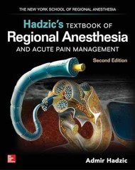 Hadzic’s Textbook of Regional – Hardcover, by Hadzic Admir – Very Good