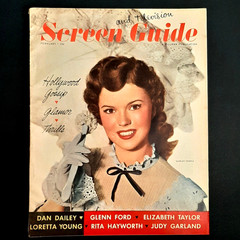 1948 Screen & TV Guide Magazine Celebrity Photos Shirley Temple Tarzan Movie Ads