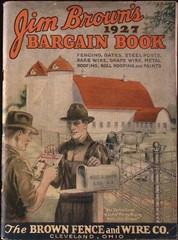 1927 Jim Brown’s Bargain Book The Brown Fence & Wire Co Catalog Cleveland OH