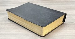 1990 Wesley Bible Personal Study NKJV Black GENUINE LEATHER Nelson 986 Red Lettr