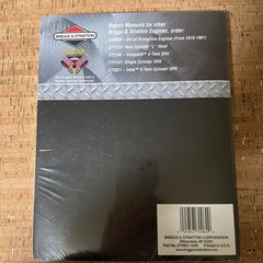 Single Cylinder L Head Repair Manual Briggs & Stratton 270962 2003
