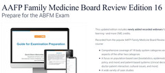American Academy of Family Physicians Family Medicine Board Review 16th Edition