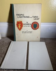 TROPIC LIGHTNING AND TARO LEAF IN KOREA 1950 MILITARY WAR BOOK INCLUDES 12 MAPS!