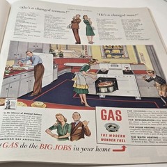 Ladies Home Journal Mag Feb. 1942 40s Fashions Full Color Ads Beauty Recipes
