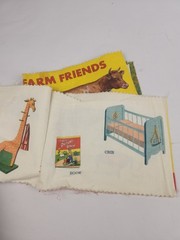 Lot Of 2 Vintage Hampton Cloth Books Farm Friends & The Baby Sees