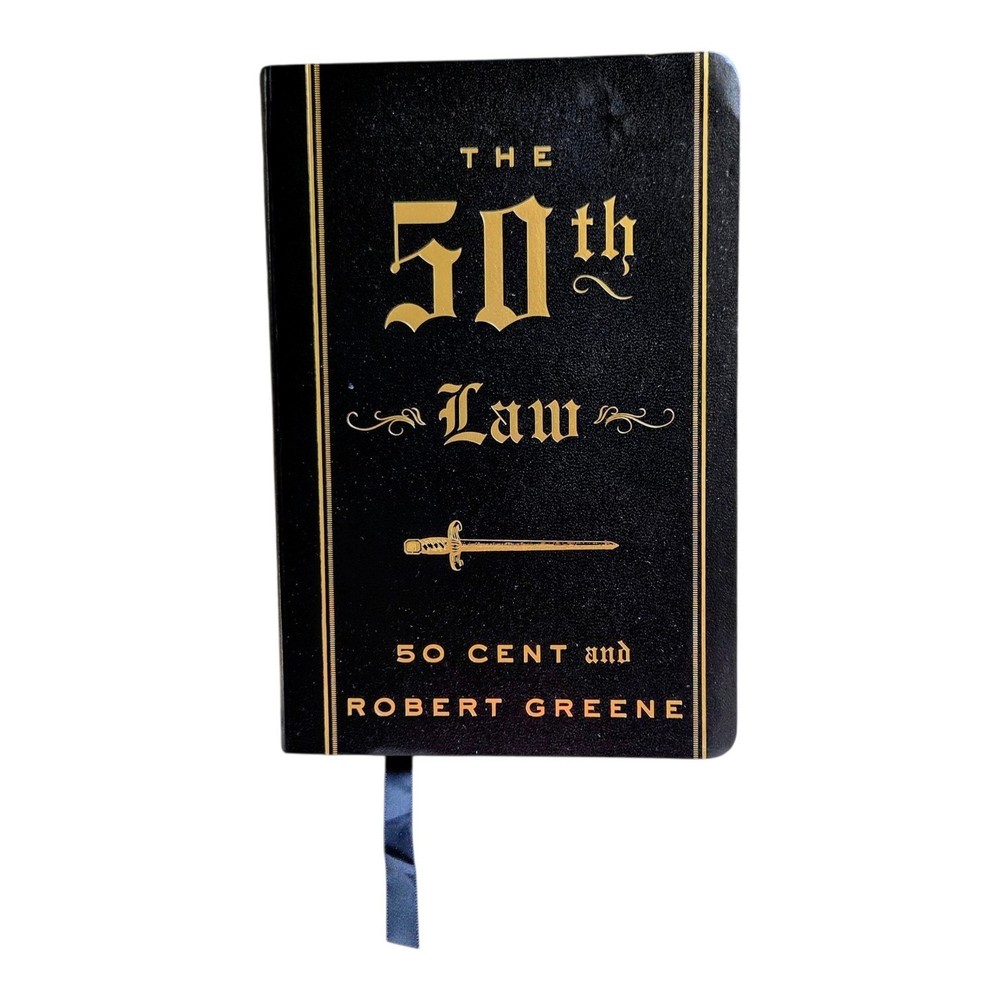 ​The 50th Law Hardcover Robert Greene 50 Cent Curtis Jackson Gold Foil Strategy