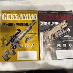 GUNS & AMMO MAGAZINES APRIL & June2024, S&W, MARLIN, RUGER, SPRINGFIELD, HORNADY