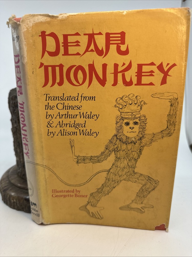 Dear Monkey Arthur Waley Chinese Classic 1st US HC DJ Illustrated (56-5)