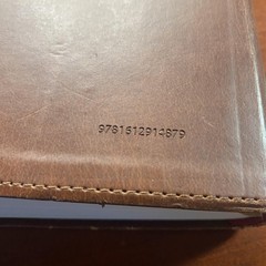 The Message Bible Eugene Peterson Apress Brown Leather Large Print Numbered USA