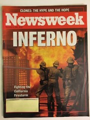 Inferno, California Firestorm L. A. Brush Fires, Newsweek back issue, Nov 8 1993