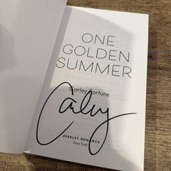 One Golden Summer Paperback, by Fortune Carley Signed