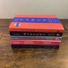 Robert Greene 5 Book Set Laws of Power Seduction Mastery Greene Collection