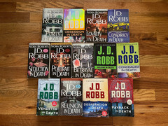Lot of 13 J.D. Robb PBs, In Death Series, Romantic Suspense