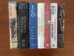 Lot of 7 hardcover Umberto Eco books
