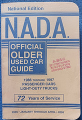 N.A.D.A Official OLDER Used Car Guide – National Edition – January-April 2005