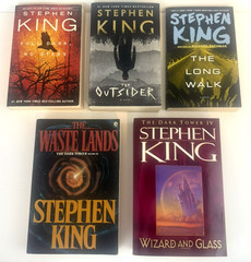 Lot Of 5~Stephen King-Softcovers~Lone Walk-Wizard And Glass-Wastelands-Outsider