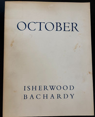 OCTOBER ~ Christopher Isherwood Don Bachardy ~ Signed 1981