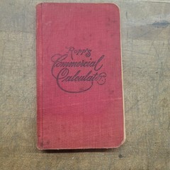 1887 Ropp’s Commercial Calculator Short Cut Math Pocket Book Antique Chicago USA
