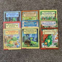 Vtg Lot of 9 Franklin the Turtle Picture Books Paulette Bourgeois & Brenda Clark