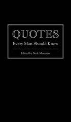Quotes Every Man Should Know (Stuff You Should Know) – Hardcover – GOOD