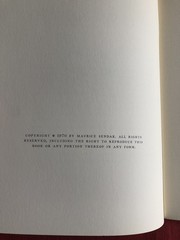 MAURICE SENDAK/FANTASY SKETCHES 1970 softcover staplebound 1st edition