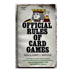 Official Rules Of Card Games Albert H Morehead 1968 Vintage PB Book,FAIR Fawcett
