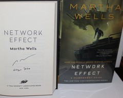 SIGNED Network Effect by Martha Wells The Murderbot Diaries Hugo Award Winner