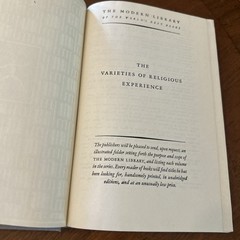 William James / The Varieties of Religious Experience 1902