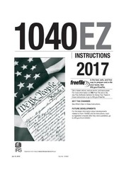 1040EZ INSTRUCTIONS 2017 By Internal Revenue Service **BRAND NEW**