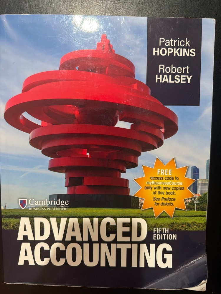Advanced Accounting by Robert Halsey and Patrick Hopkins (2022, Trade Paperback)