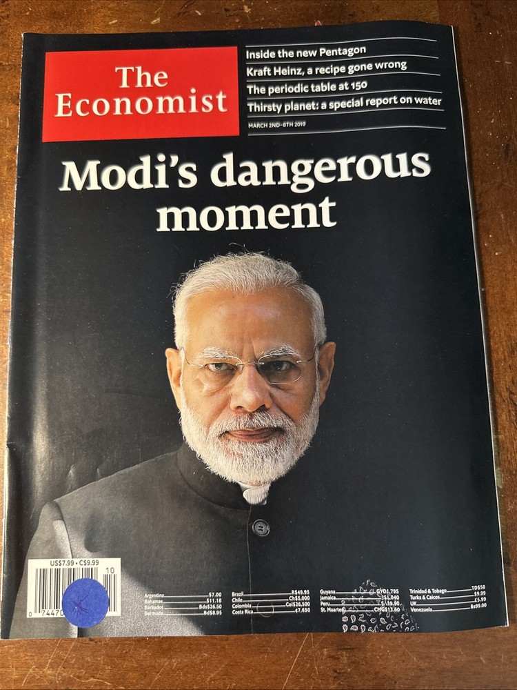 MARCH 2nd-8th 2019 THE ECONOMIST magazine MODI’S DANGEROUS MOMENT New Ships Fast
