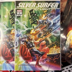 Silver Surfer Ghost Light #5 Massafera Exclusive Virgin trade set Ltd 1000