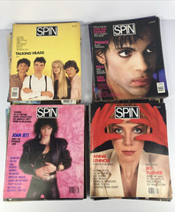 Lot of 34 Spin Magazines 1985 to 1989 Music, Pop Culture Rock History 1980s