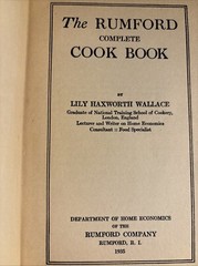 1935 THE RUMFORD COMPLETE COOK BOOK ~ HC ~ 236 Pages ~ Vintage Collectible