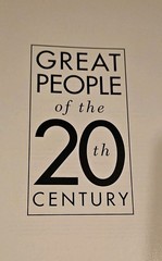 Time – Great People of the 20th Century (Published in 1996) – 186 Pages