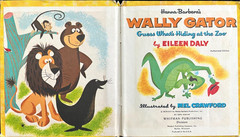 WALLY GATOR ~ childrens 1st ed Little Golden Book & Whitman Tell-A-Tale Book set