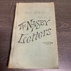 The Nasby Letters by David Ross Locke 1893 Hardcover Political Satire Humor