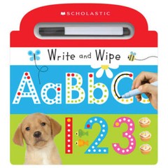 Write and Wipe ABC 123 (Scholastic Early Learners) – Hardcover – GOOD