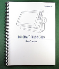 Garmin Echomap Plus 43cv Instruction Manual: Full Color 54 Pages & Clear Covers