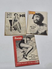LOT 3 HE Focus Show Mini Magazines VTG 1954 Eartha Kitt Features Girls +