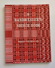 A Handweavers Source Book Marguerite Davison Orange Book Textile Weaving Designs