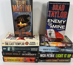 Lot 10 Political THRILLER Suspense Crime Espionage Fiction Enemy of Mine PB