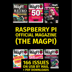 Raspberry Pi Official Magazine (MagPi) 166 Issues on USB + Immediate Bonus