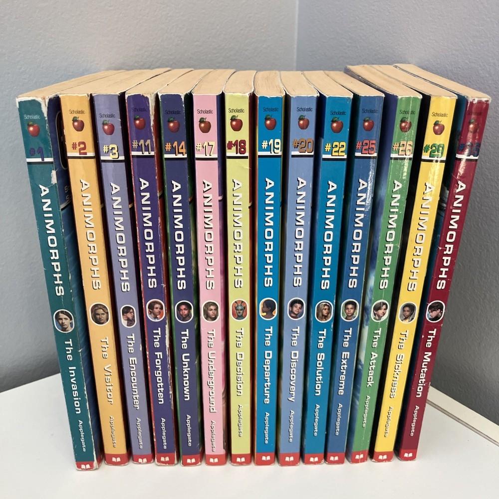 K. A. Applegate Animorphs Paperback Chapter Book Lot of 14 Ages 9 to 12 Sci-Fi