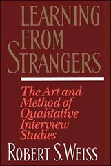 Learning From Strangers: The Art – Paperback, by Weiss Robert S. – Acceptable