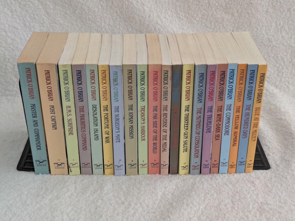 Lot of 20 Patrick O’Brian AUBREY-MATURIN Series 1-20 W. W. Norton Softcovers