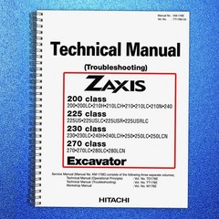 HITACHI ZAXIS 200 225 230 270 Class Excavator Technical Manual – WIRE BIND